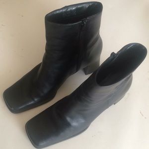 NINE WEST NWZAMIR Black Leather Boots